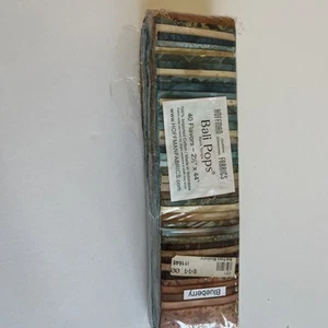 Hoffman Fabrics Bali Pop Batik Strisce - Mirtillo - Foto 1 di 4