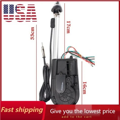 Kit de motor de antena de 12 VPower con mástil de 75 cm para Chevy Corvette, El Camino, Impala AM/FM Foto 1 de 4