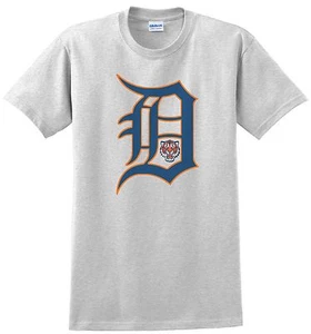Detroit Tigers T-shirt. Ash, Khaki,White,Yellow Small - XXXL. 100% Cotton - Picture 1 of 5