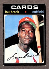 1971 Topps #625 Lou Brock St. Louis Cardinals HOF