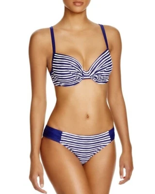 Traje de baño Profile Blush talla M copa D rayas UW sujetador y lengüeta lateral hipster calzoncillo nuevo con etiquetas Foto 1 de 4