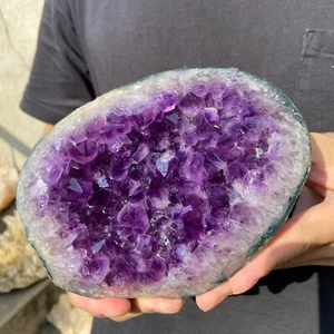 2.5lb Natural Amethyst geode quartz crystal cluster specimen Healing - Picture 1 of 13