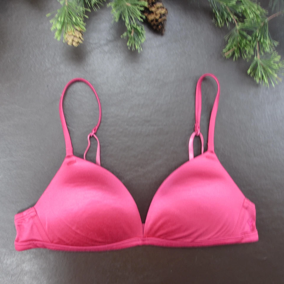 Aerie Bra Size 34A Pink Padded Wireless Adjustable Clasp Back - Image 1 of 4