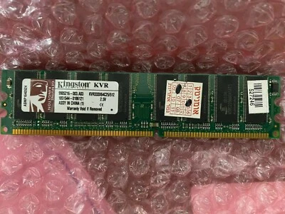 KINGSTON KVR333X64C25/512, 512MB DDR PC2700 333MHZ NON-ECC Memory Module - Image 1 of 3