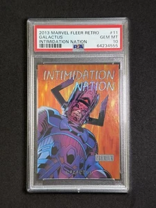 2013 Marvel Fleer Retro Galactus #11 Intimidation Nation Foil PSA 10 Pop 4 - Picture 1 of 2