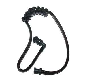 Black Acoustic Tube With Earbud for Baofeng Motorola Kenwood Icom Radio Earpiece - Picture 1 of 2