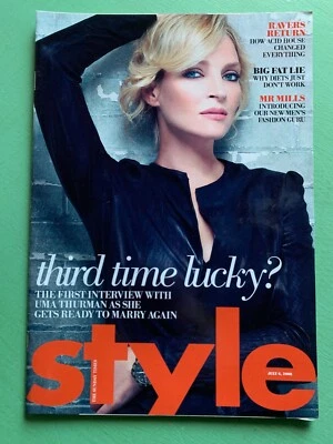 Sunday Times STYLE magazine 6-July-2008 UMA THURMAN Melissa Bell Vanessa Paradis - Image 1 of 4