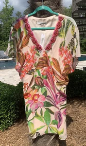 Trina Turk XS Regenwaldkleid Kaftan ursprünglich 300 $ - Bild 1 von 7