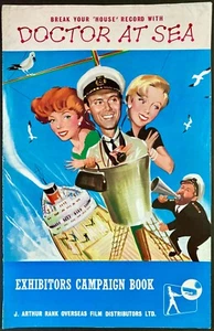 Doctor at Sea ORIGINAL UK Press Campaign Book + Poster Bogarde Bardot 1955 - Picture 1 of 6