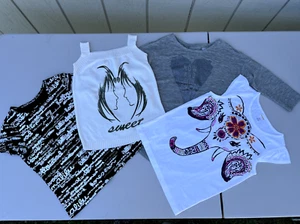 NEW lot of 4 Girls T-shirt For all mankind 8 Gymboree Tee Elephant - Picture 1 of 5