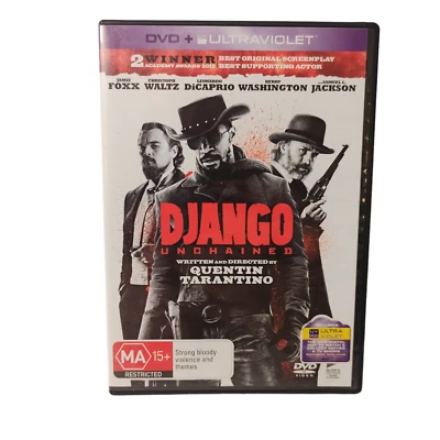 Django Unchained DVD Action Western Crime Hunting Slavery Quentin Tarantino - Image 1 of 4