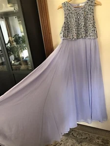 🚨stocktake reduction $🚨 ASOS Lilac Beaded Embellished Maxi Gown Size 16 - Picture 1 of 15