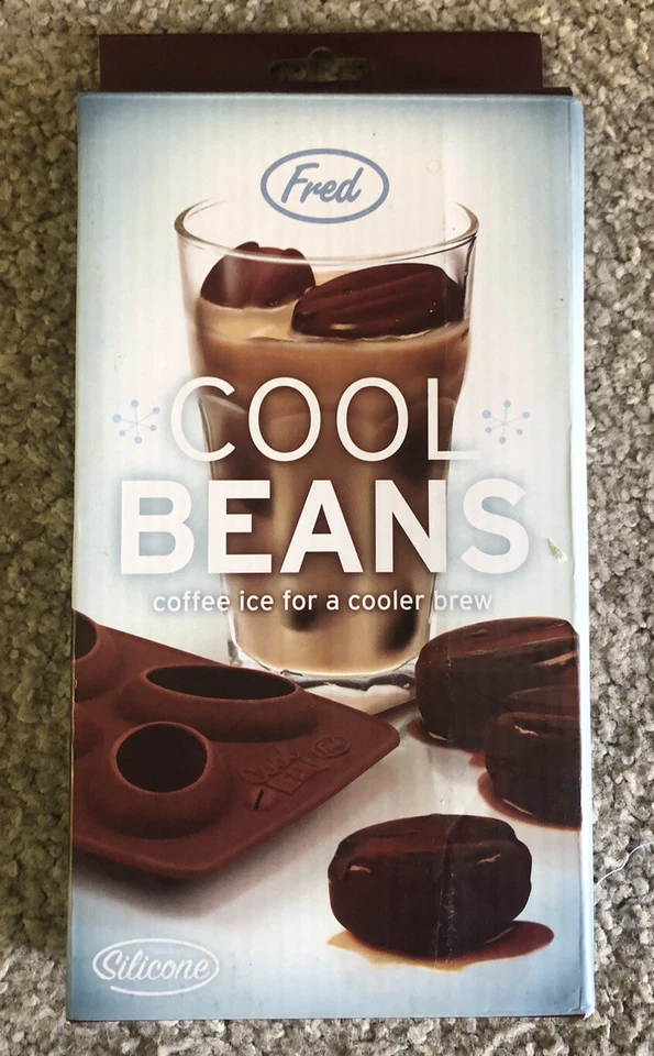 Fred Cool Beans Coffee Bean Shaped Ice Cube Tray Silicone new - Image 1 of 4