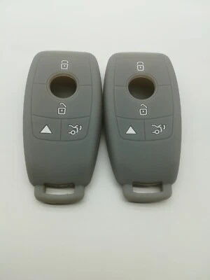 2*Cubierta de llave gris para Mercedes-Benz C63 AMG C GLA GLC GLE IYZ-MS2 2016-2020 Foto 1 de 4