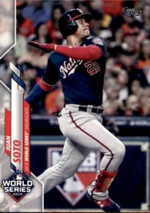 2020 Topps Series 1 Base World Series #6 Juan Soto Washington Nationals