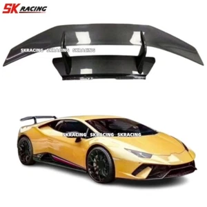 Real Carbon Fiber GT Rear Trunk Spoiler Lip Wing For Lamborghini Huracan LP610 - Picture 1 of 14