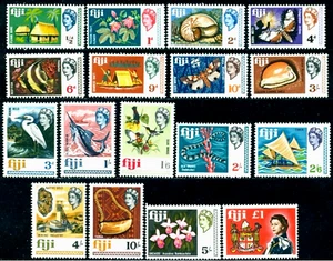 1968 Fiji,Fish,Bird,Butterfly,Mining,Shell,Fische,Vogel,Birds,Mi.212,CV$55,MNH - Picture 1 of 1