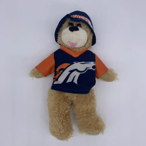 Good Stuff 10” Denver BRONCOS Plush Teddy Bear Stuffed Animal Logo On Paw Cover