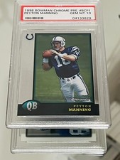 PSA 10~PEYTON MANNING~1998 BOWMAN CHROME PREVIEW~Rookie Card/RC~Colts-non-auto