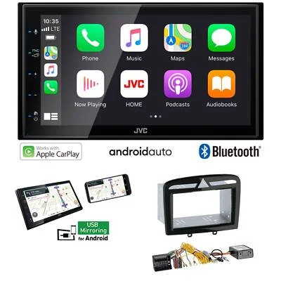 JVC KW-M560BT Autoradio Apple CarPlay Android für Peugeot 308 Facelift Canbus - Bild 1 von 4