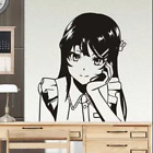 Autocollant mural chambre à coucher Sakurajima Mai anime Seishun Buta Yarou série