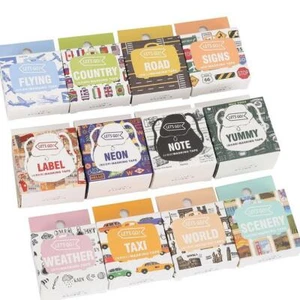 Let's Go Travel Washi Tape Journal Transportation DIY Craft Project Party - Picture 1 of 12