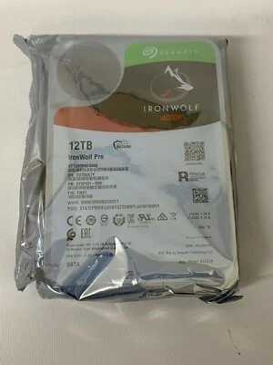 new Seagate IronWolf Pro 12TB 7200RPM SATA 6Gb/s 3.5" NAS HDD ST12000NE0008  - Image 1 of 4