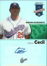 2008 TRISTAR PROjections Autographs Reflectives Green #149 Brett Cecil /50 
