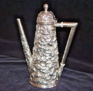 Gorham Repousse Sterling Lighthouse Form Coffee Pot - Picture 1 of 1