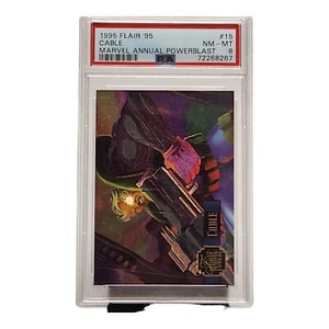CABLE 1995 Flair Marvel Annual Powerblast #15 PSA 8 NM-MT X-Men Mark Johnston - Picture 1 of 12