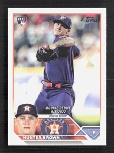 Hunter Brown 2023 Topps Update Rookie Debut US315 - Picture 1 of 2