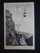 CARTOLINA 'SANTUARIO D'OROPA - TELEFERICA' VIAGGIATA (INIZIO '900)