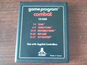 Atari - Combat - Game Program Cartridge CX-2601 Tank Pong Doppeldecker etc. - Bild 1 von 4
