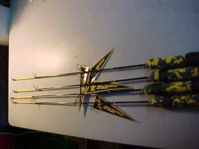 4 NEW northstar 28" Ice Fishing MEDIUM Action  kayak ROD JIGS for reel jigs camo - Image 1 of 4