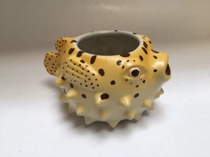 Trader Vic’s Blowfish Blow Fish 16 oz Ceramic Tiki Mug Cup Planter Succulent - Picture 1 of 7