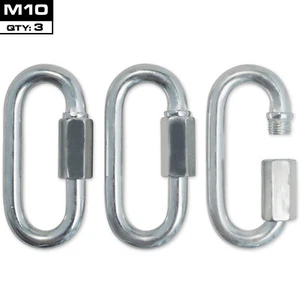 MOSQUETONES MEISTER QUICK LINK SCREWLOCK - PAQUETE M10 x 3 - clips de acero galvanizado - Imagen 1 de 3