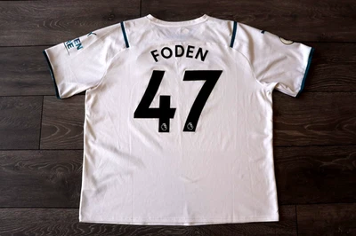 MANCHESTER CITY 2021/2022 PUMA AWAY FOOTBALL SHIRT SOCCER JERSEY SIZE XXL FODEN - Image 1 of 4