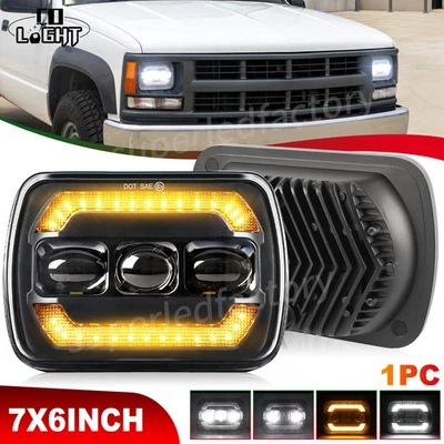 Faro LED HI-Lo 7x6" para Chevy C1500 C2500 C3500 K1500 K2500 K3500 1988-1999 Foto 1 de 4