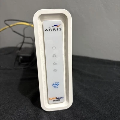 Arris Surfboard SB6190-RB DOCSIS 3.0 Cable Modem, White - Image 1 of 4
