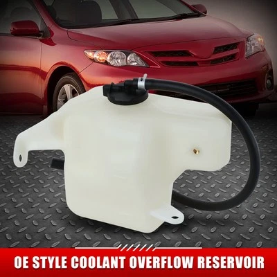 PARA 09-14 TOYOTA COROLLA MATRIX ESTILO OE DEPÓSITO DE DESBORDAMIENTO DE REFRIGERANTE + TAPA + MANGUERA Foto 1 de 4