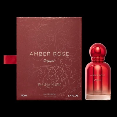 New Boxed Sealed Sunnamusk Amber Rose 50ml Eau De Parfum