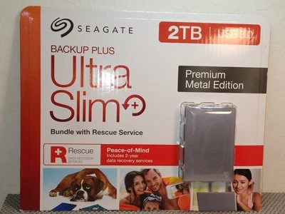 Brand New Seagate Backup Plus Ultra Slim USB 3.0 external hard drive Metal  - Image 1 of 2