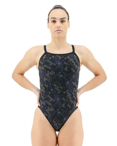 TYR DURAFAST ELITE MUJER DIAMANTE CONTROLFIT TRAJE DE BAÑO DFCHX7A CARBONO HEX Talla 8 - Imagen 1 de 7