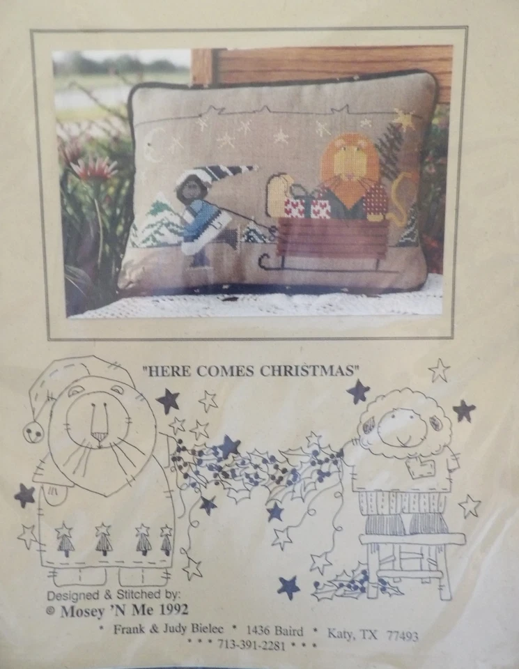 Here Comes Christmas Cross Stitch Pattern from Mosey N' Me - Image 1 of 1