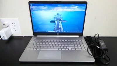 (MA6) HP 15-DY1043DX Intel i5-1035G1 12GB 256GB 15.6 inch Touch Laptop -Silver — 第 1/4 张图片