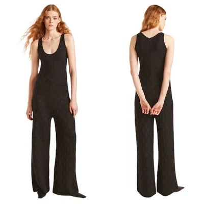 Mono REBECCA TAYLOR Mujer M Tapete Negro Punto Suizo Lana Tejido Vintage Ambiente NUEVO Foto 1 de 4