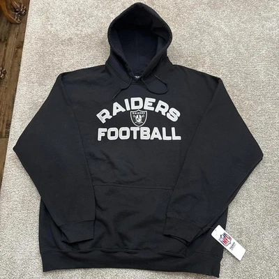 NUEVO CON ETIQUETAS Las Vegas Raiders NFL Equipo Ropa Pullover Sudadera con Capucha - XL Foto 1 de 4