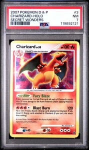 2007 Pokémon Diamond & Pearl Secret Wonders 3/132 Charizard Lv.55 PSA 7 NM - Picture 1 of 2