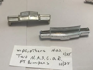 MPC AMT 1/25 VINTAGE LOT OF TWO N.A.S.C.A.R BUMPERS N.O.S. CIRCA 1970’S ERA - Picture 1 of 3