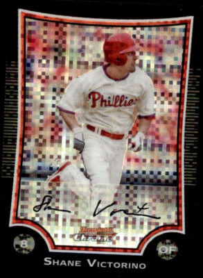 2009 Bowman Chrome X-Fractors #159 Shane Victorino /250 - Image 1 of 2